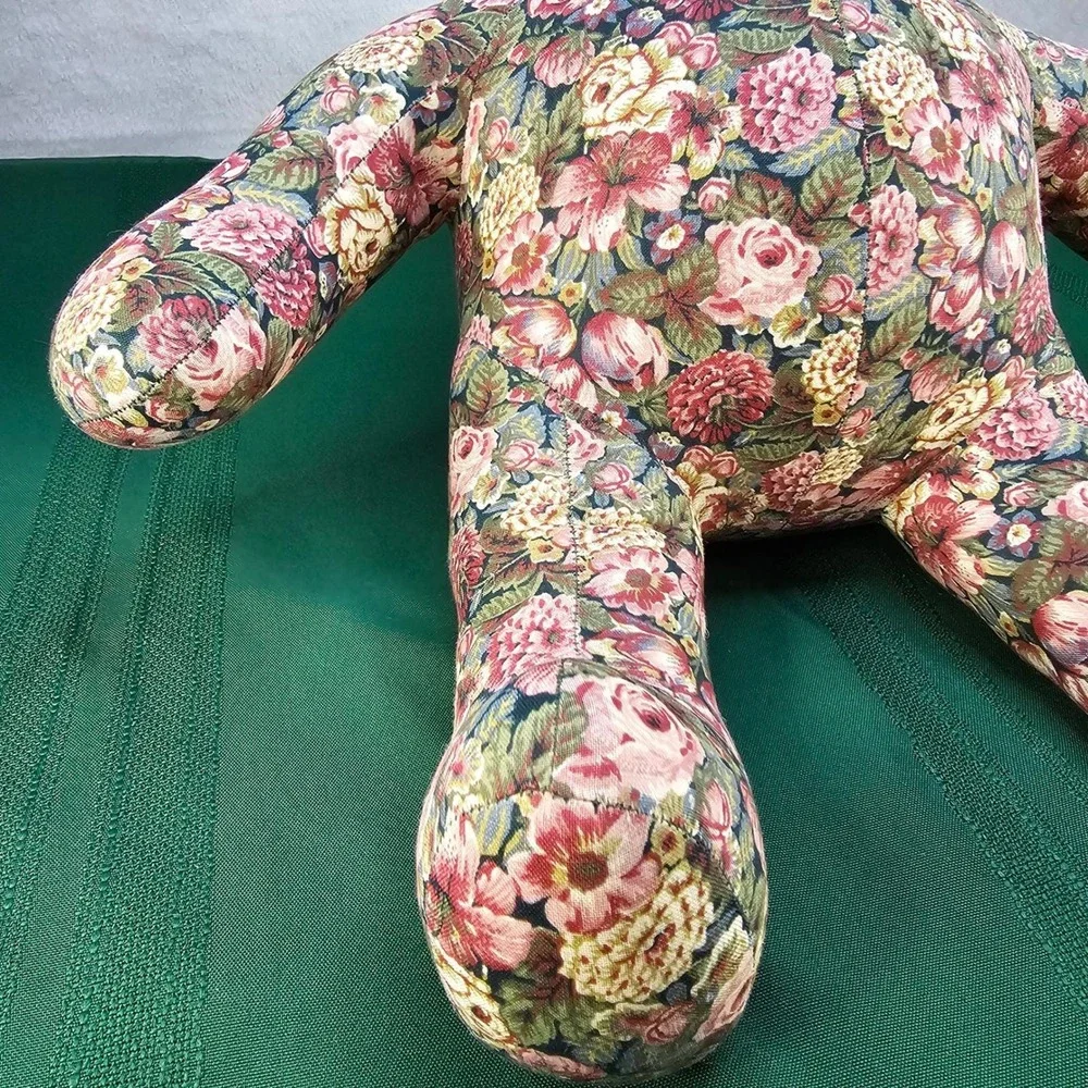 Floral Teddy‎ Bear Plush Stuffed Animal Accent Decor Nursery Baby Shower Gift